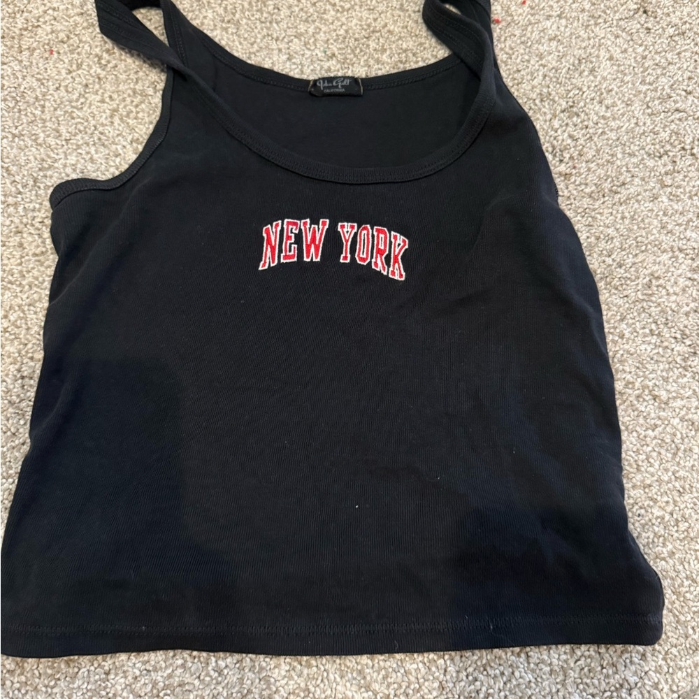 Black New York Tank Top brandy